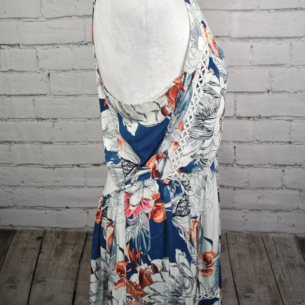 JAASE ENDLESS BOHEMIAN MAXI DRESS MAGNIOLIA PRINT FLORAL SIZE XL NWT - Picture 4 of 10
